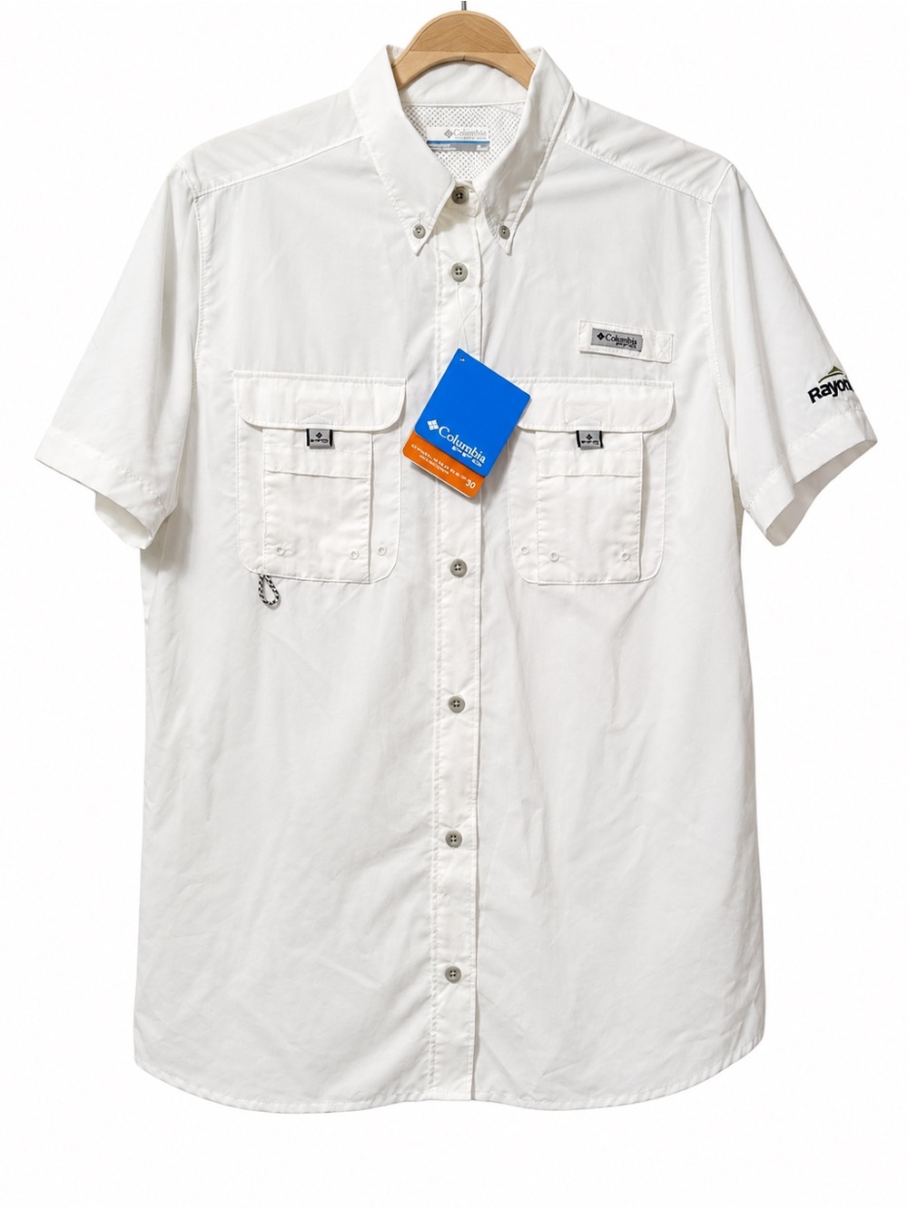 Columbia PFG Omni-Shade Rayonier Jesup Mill Fishing Shirt NWT Men's S